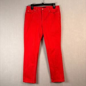 Charter Club Lexington Red Straight Leg Jeans Size 12P